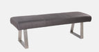 Contemporary Bench with Highlight Stitching KALINDA-BCH-GRY