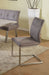 Contemporary Cantilever Side Chair w/ Highlight Stitching - 2 per box KALINDA-SC-GRY