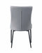 Contemporary Side Chair w/ Steel Legs - 2 per box KELLY-SC-GRY