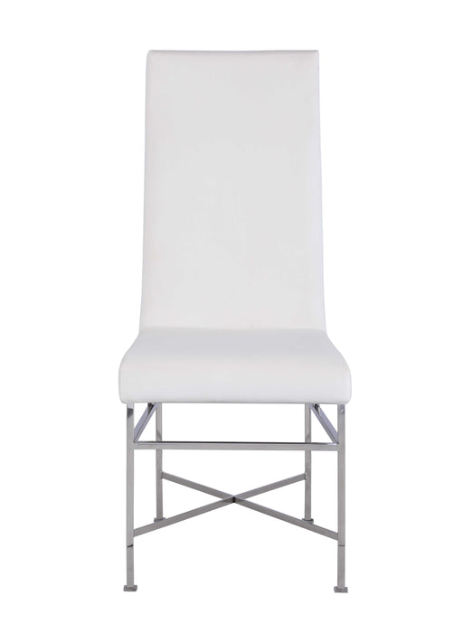 Contemporary Side Chair w/ Steel Frame - 2 per box KENDALL-SC-CRM