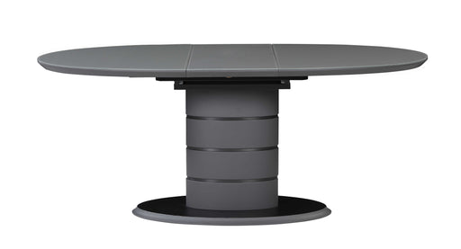Contemporary Extendable Dining Table w/ Art Deco Strip Base KENDRA-DT