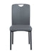 Contemporary Handle Back Side Chair w/ Metal Legs - 4 per box KENDRA-SC-GRY