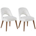 Open Back Side Chair w/ Solid Wood Legs - 2 Per Box KENZA-SC-WHT