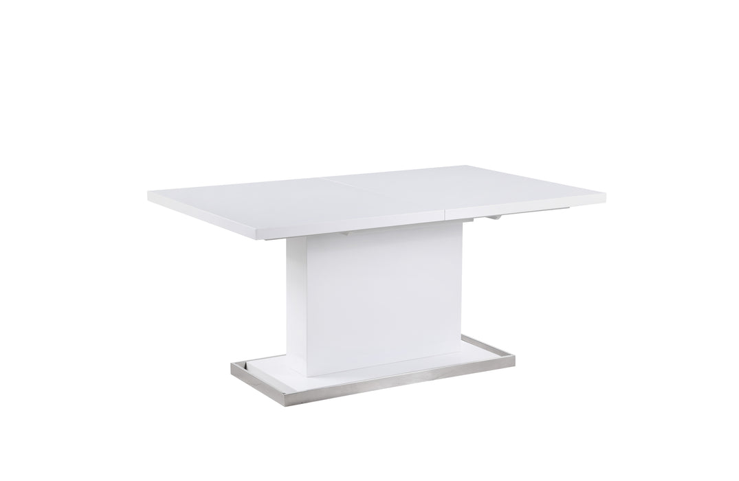 Modern Extendable Gloss White Dining Table KRISTA-DT
