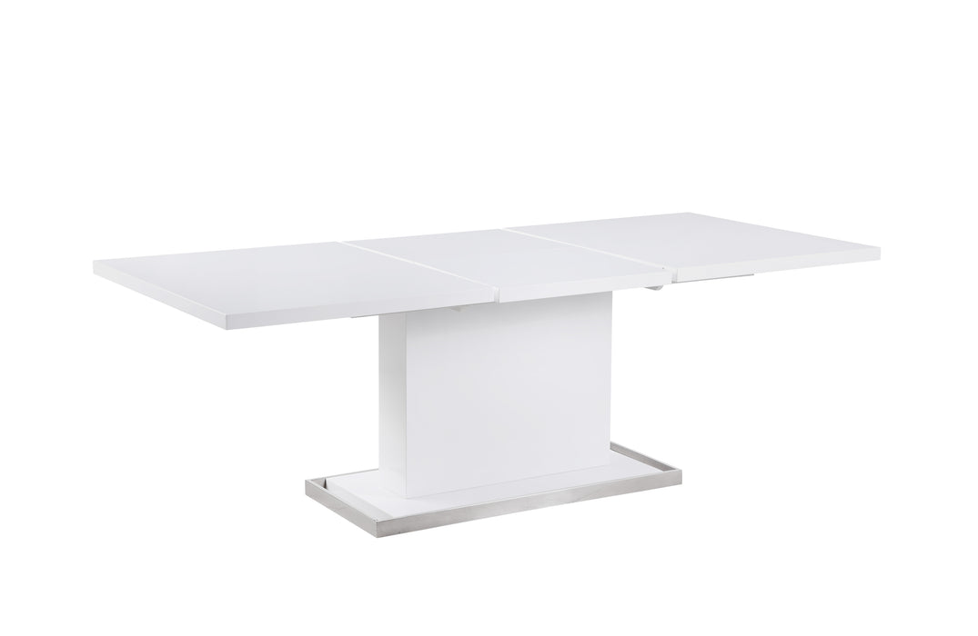 Modern Extendable Gloss White Dining Table KRISTA-DT