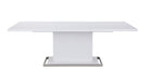 Modern Extendable Gloss White Dining Table KRISTA-DT