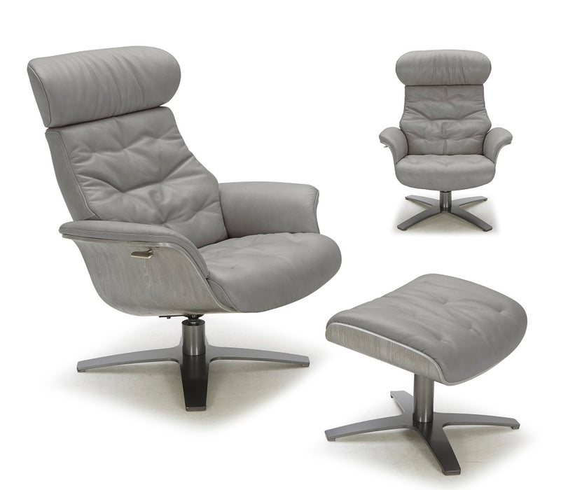 Karma Ottoman in Grey 18146-O