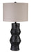 Kerbert 2-Piece Lamp Set - Black/Gray