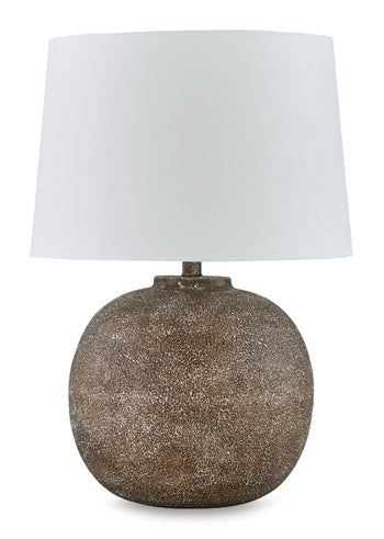 Neavesboro 2-Piece Lamp Set - Brown/Beige