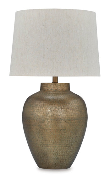 Madney 2-Piece Lamp Set - Metallic