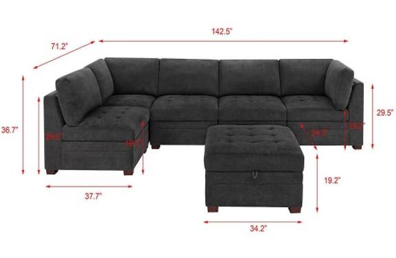 Black Sectional