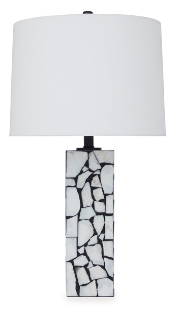 Macaria Table Lamp (Set of 2) - White;Black/Gray
