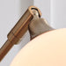 Taliya Arc Lamp - White;Metallic