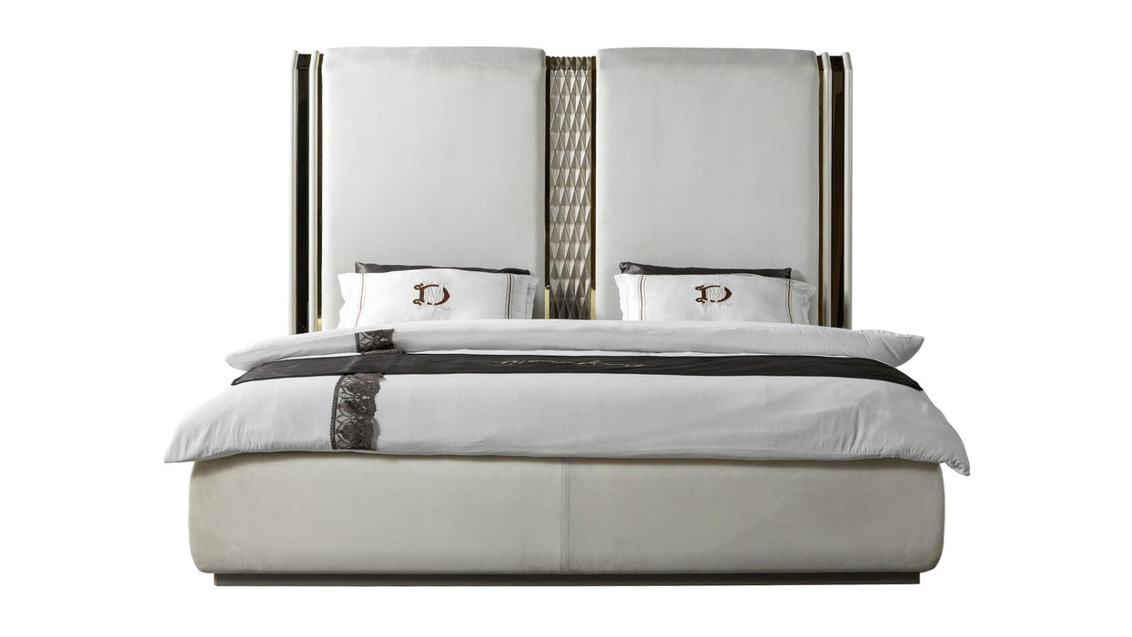 Latoya Bed – Latoya King Bed Beige by Galaxy Home Furnishings