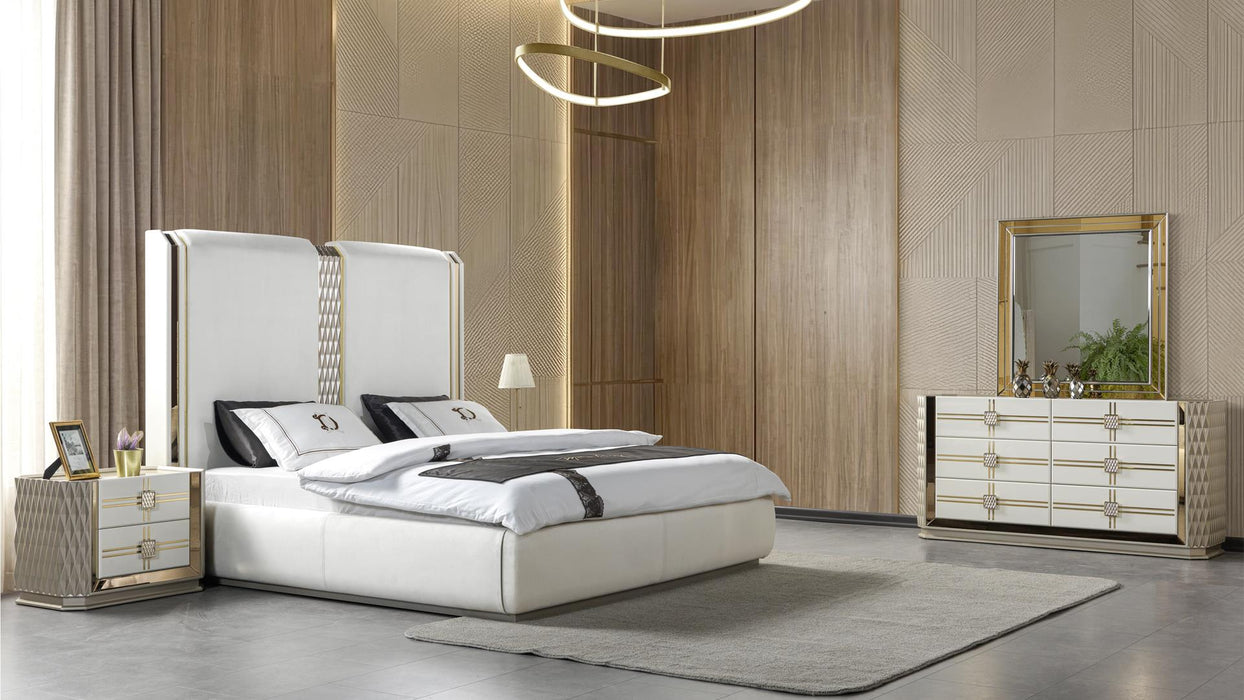 Latoya Bedroom Set – Latoya Queen 4 Pc Bedroom Set Beige by Galaxy Home Furnishings