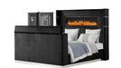 Lavish Bed – Lavish King Bed Black by Galaxy Home Furnishings