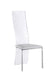 Contemporary Acrylic High-Back Upholstered Side Chair - 2 per box LAYLA-SC-WHT