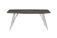 Contemporary Dining Table w/ Marbleized Top LESLIE-DT