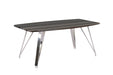 Contemporary Dining Table w/ Marbleized Top LESLIE-DT