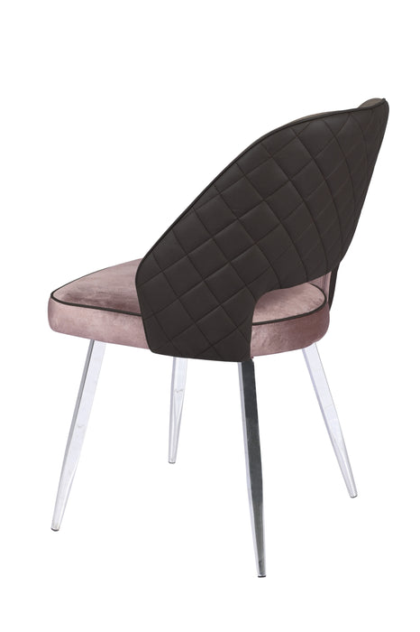 Contemporary Open Back 2-Tone Side Chair - 2 per box LESLIE-SC-2TONE