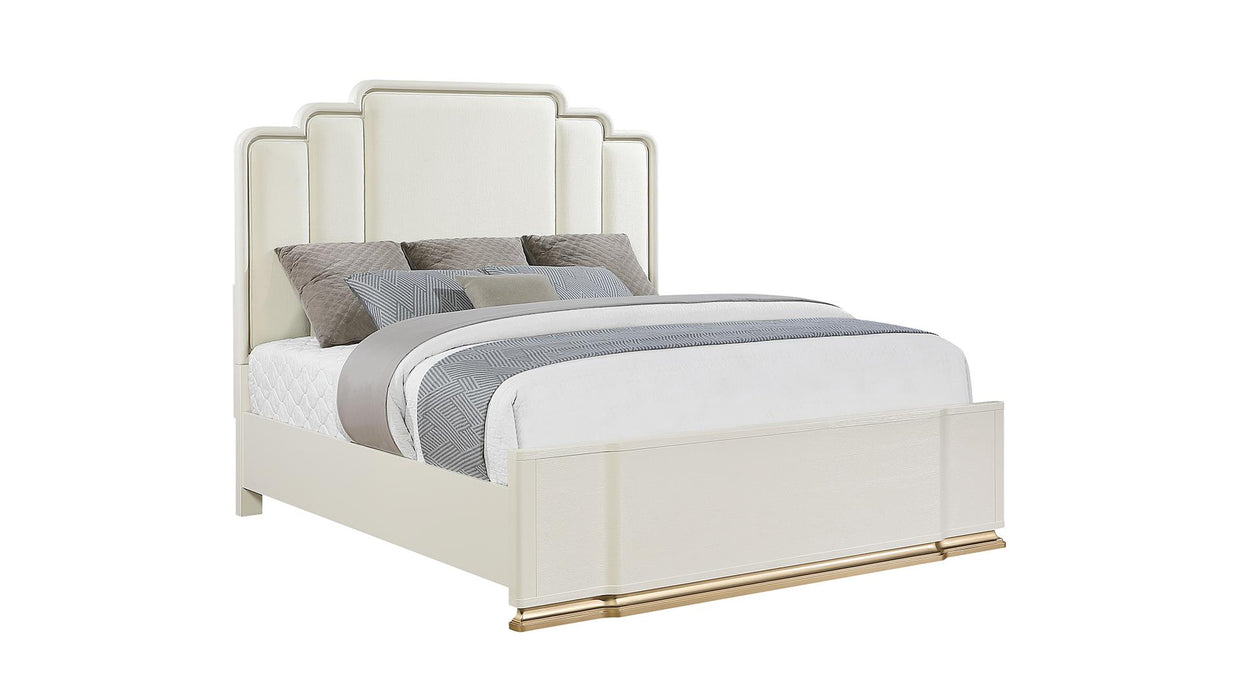 Lexington Bed – Lexington King Bed in Beige by Galaxy Home Furnishings