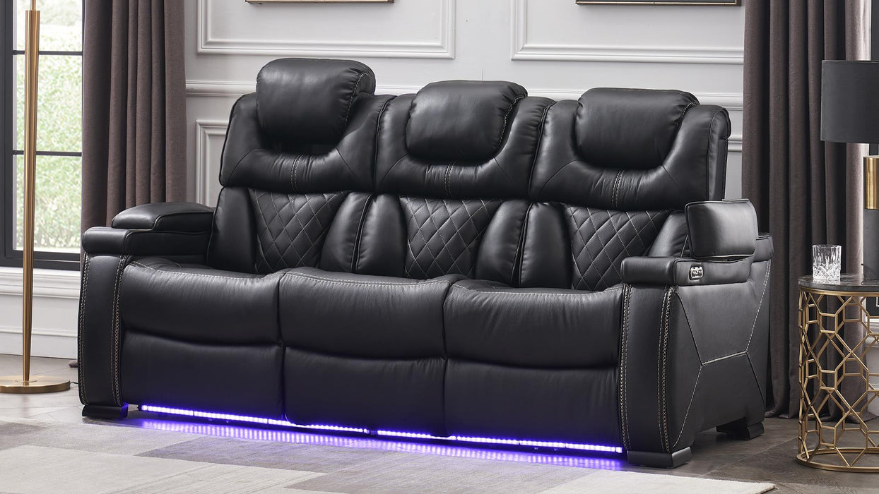 Lexus Sofa – Lexus Sofa Black by Galaxy Home Furnishings