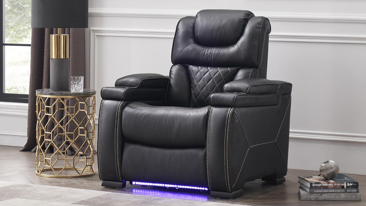 Lexus Recliner – Lexus Recliner Black by Galaxy Home Furnishings