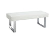 Contemporary Backless Long Bench LINDEN-BCH-WHT