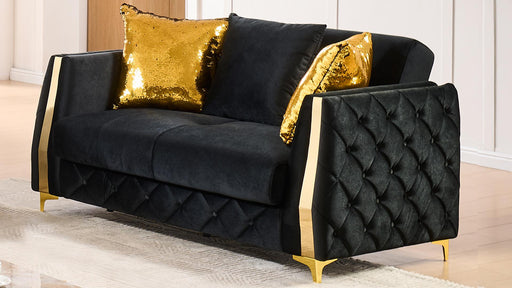 Lippa Loveseat – Lippa Loveseat Black by Galaxy Home Furnishings