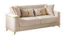 Lisa Sofa – Lisa Sofa Beige by Galaxy Home Furnishings