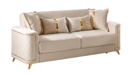 Lisa Sofa – Lisa Sofa Beige by Galaxy Home Furnishings