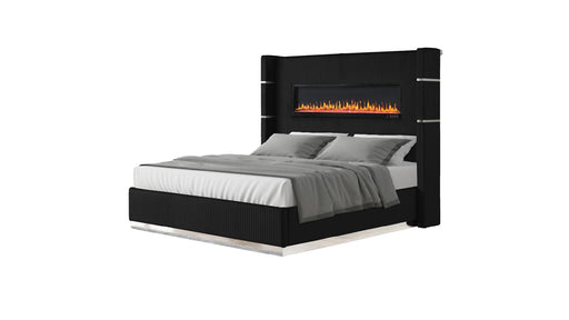 Lizelle Bed – Lizelle King Bed Black by Galaxy Home Furnishings