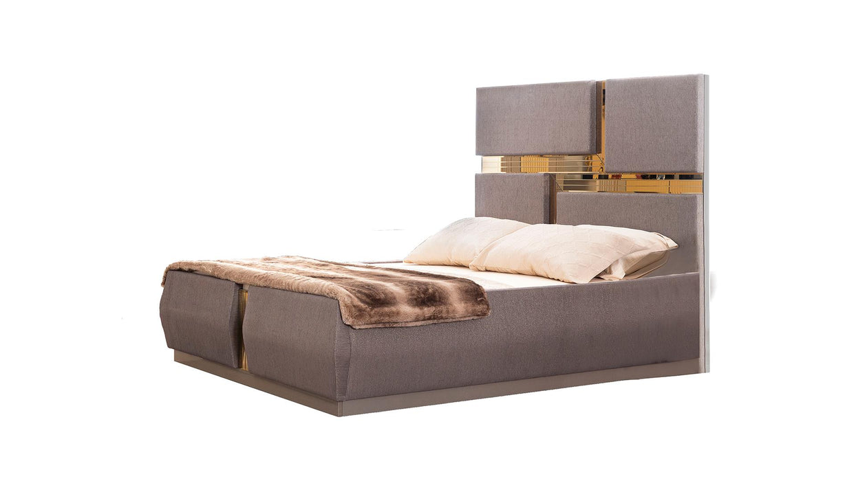Lorenzo Bed – Lorenzo King Bed River Sand Gray by Galaxy Home Furnishings