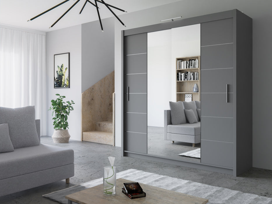 LISBON 80 GRAY-By Skyler Furniture