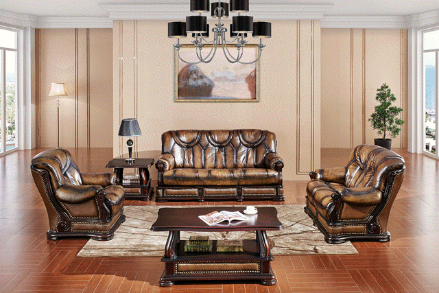 Oakman Sofa and Loveseat