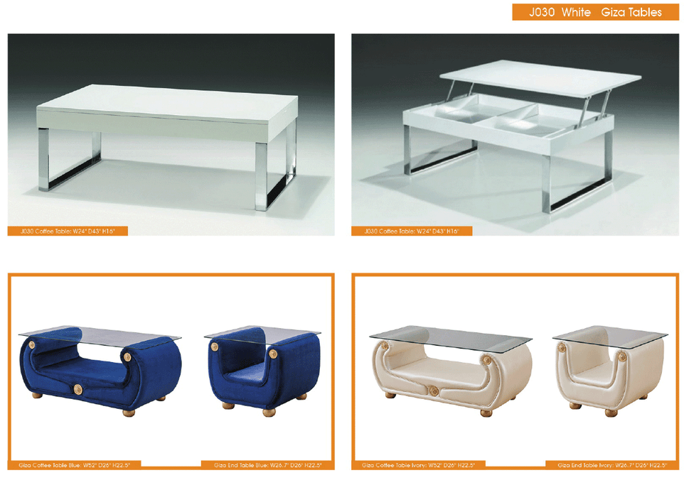Giza Coffee and End Tables