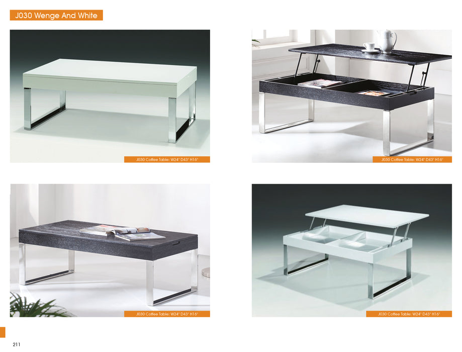 J030 White Coffee Table