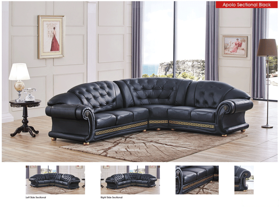 Apolo Sectional Black