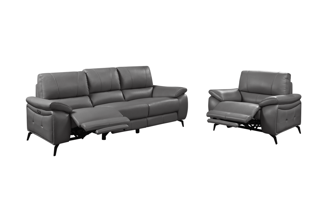 2934 Dark Grey Chair w/ electric recliners