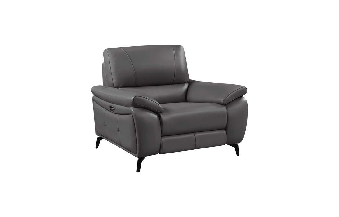 2934 Dark Grey Sofa w/ electric recliners