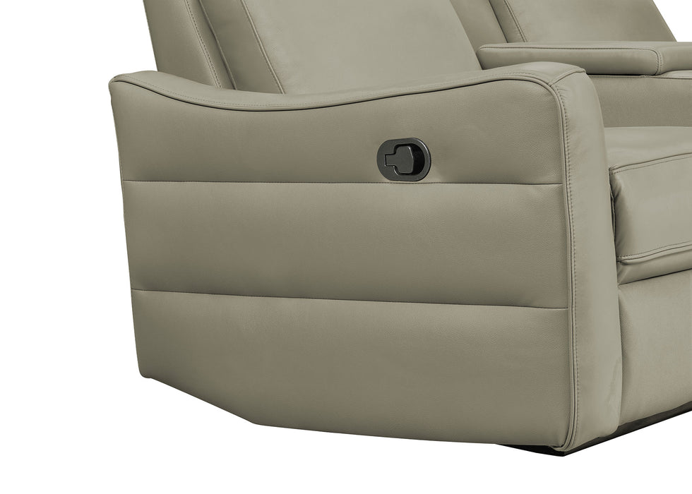 3517 Grey Sofa w/ manual recliners