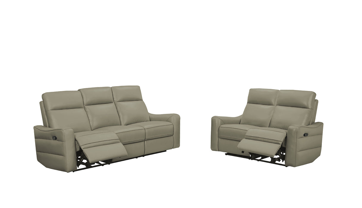 3517 Grey Sofa w/ manual recliners