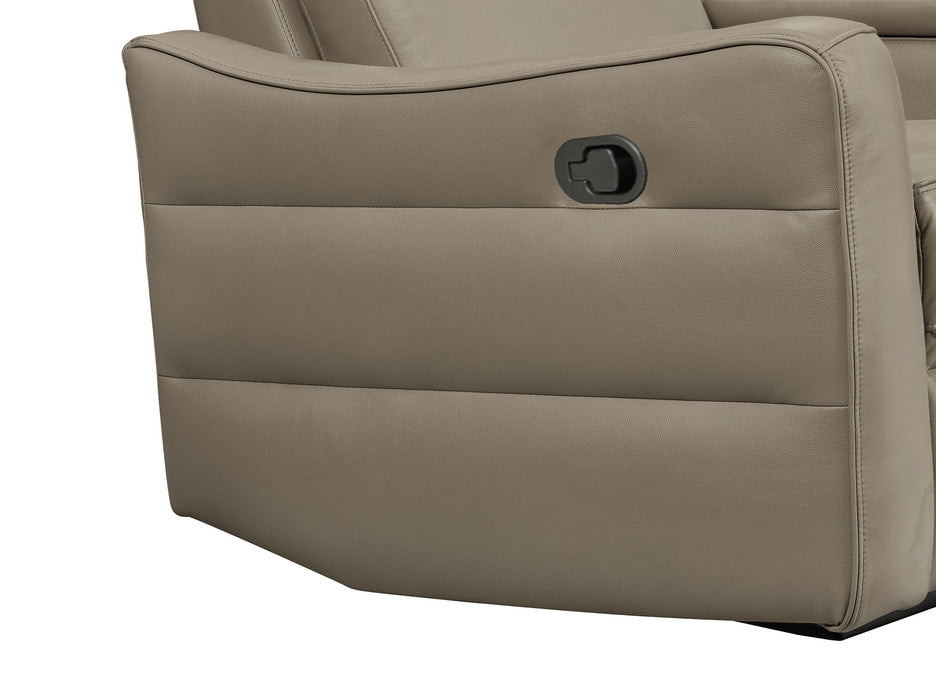 3517 Taupe Chair w/ manual recliner