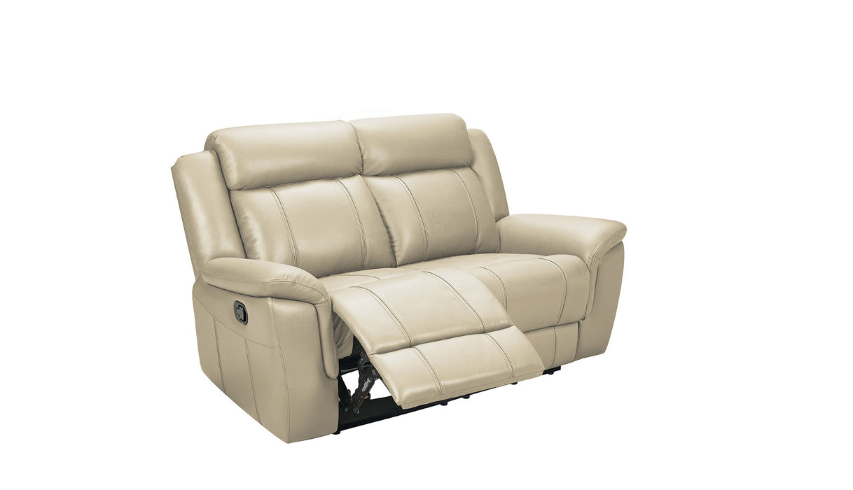 9015 Cream Chair w/ manual recliner