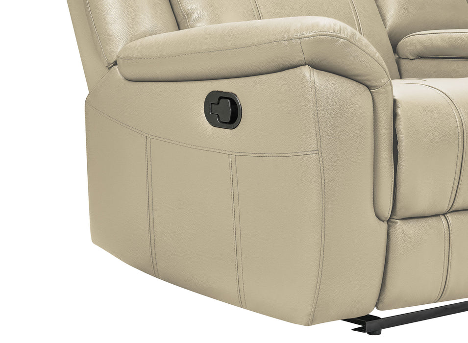 9015 Cream w/ manual recliner
