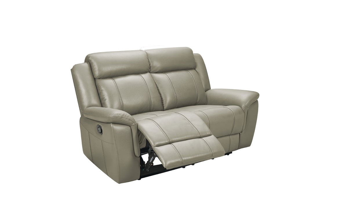 9015 Grey Sofa w/ manual recliners