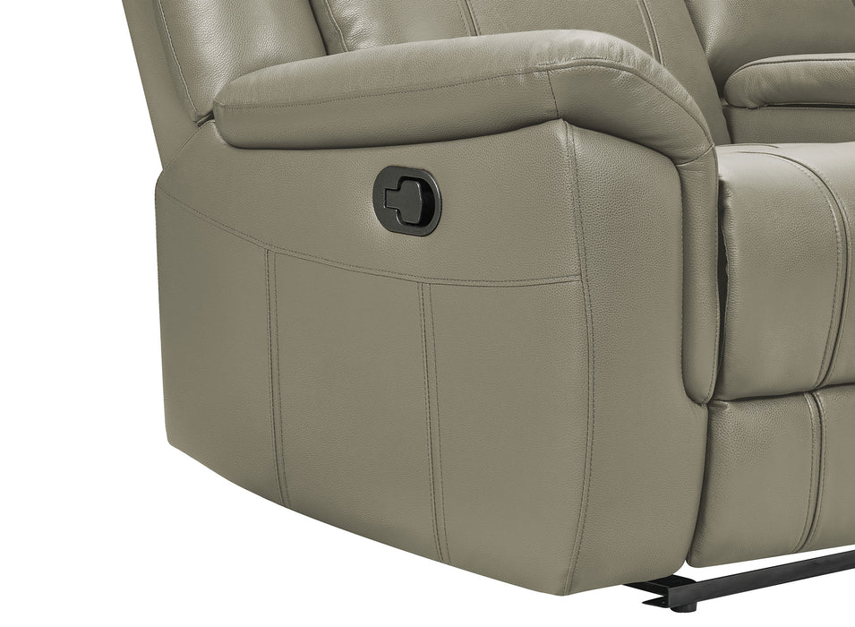 9015 Grey Loveseat w/ manual recliners