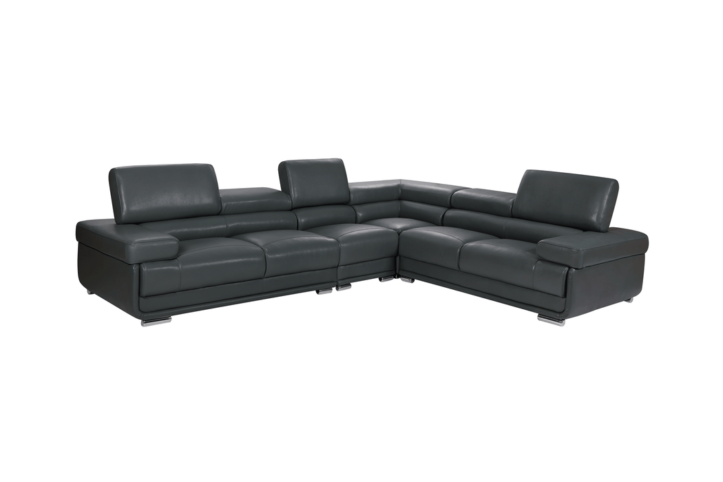 2119 Sectional with Extra Chair- Dark Grey, Composition 2