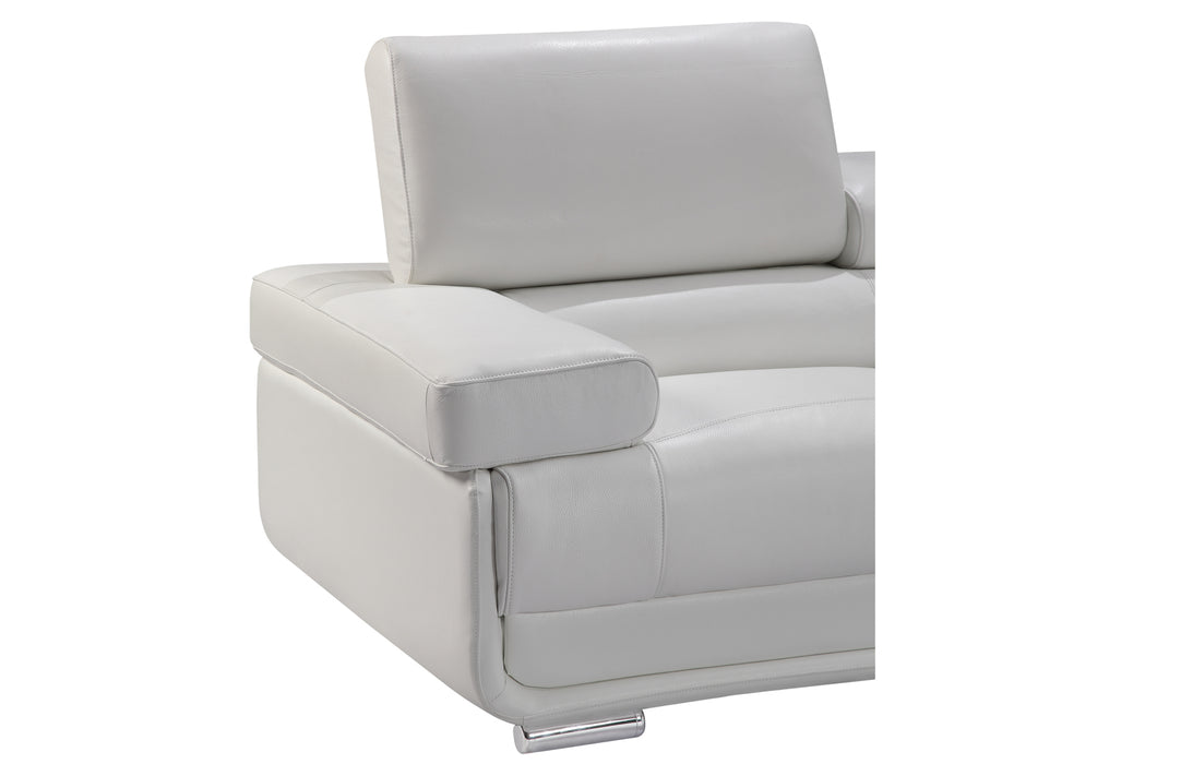 2119 Sectional with Extra Chair - White