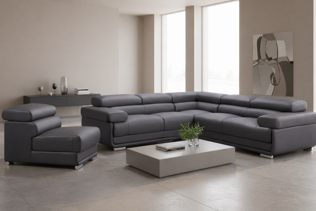 2119 Armless Chair – Dark Grey